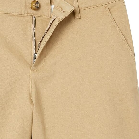 Women's Mid-Rise Slim-Fit Khaki Short in Curvy Fit, Size 6, Brown - Picture 5 of 6